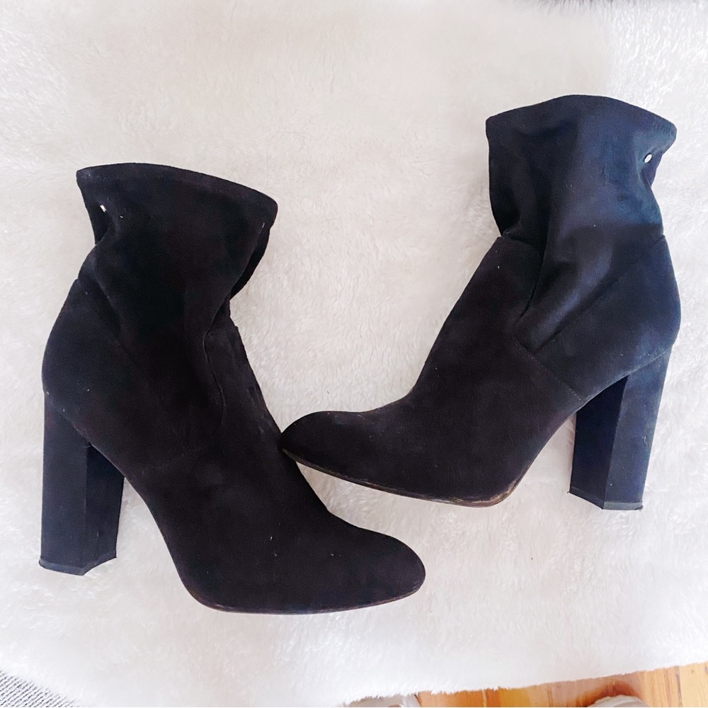 Sam Edelman Circus Black Suede Booties